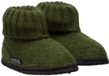 Bergstein Pantoufles - Pantoufles pour dames, hommes et enfants - 100% Laine vierge - Forest