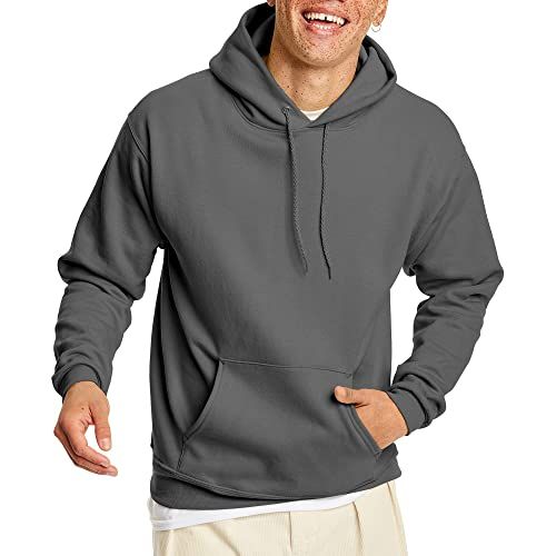 Hanes Men's Ecosmart Hoodie - Rook Grey - S