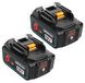 Makita 2 pièces batteries de remplacement 18V, 5,5Ah avec indicateur LED, compatible avec Makita