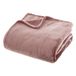 Atmosphera Deken/Plaid polaire - Vieux rose - 180 x 230 cm - Polyester - Couverture de canapé molletonnée