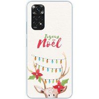 Xiaomi Redmi Note 11 4G Beschermende siliconen case lichtgevend rendier
