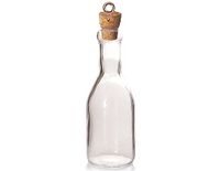 INNSPIRO Hanger glazen fles transparant met kurksluiting 17x50mm.