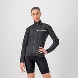 Castelli Windstopper jacket Dames Zwart Grijs - SQUADRA STRETCH W JACKET LIGHT BLACK DARK GRAY - S