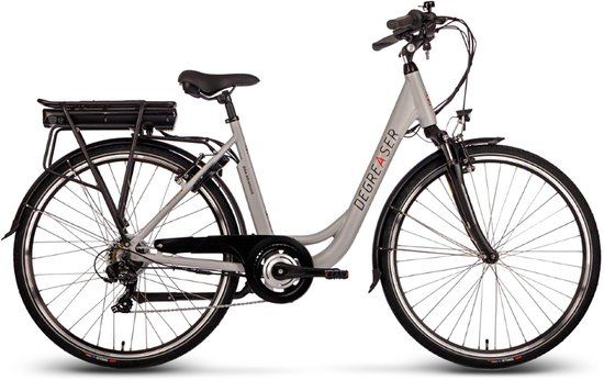 Saxonette Degreaser elektrische fiets - dames ebike 50 cm 10.4 Ah 7sp zilver
