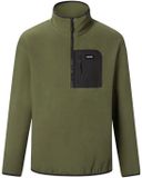 Regatta Frankie 1/2 rits fleece Mannen S donker kaki/zwart