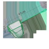 Patapalooza Groen visnet van nylon, robuust en licht, ideaal voor het vangen van vissen in rivieren en meren, optimaliseert je visdagen.