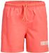 Jack & Jones Zwemshort Sunrise Triple Logo Koraal Oranje Jongens Polyester Maat 140