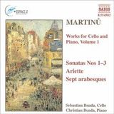 Outhere Sebastian Benda, Christian Benda - Martinů: Works For Cello And Piano, Volume 1: Sonatas Nos 1-3, Ariette, Sept Arabesques (CD)