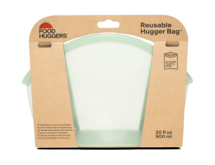 Food Huggers Herbruikbare Bewaarzak - 900ml - Juniper Clear Juniper Clear - 900