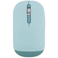 T'nB iClick - Muis - 3 knoppen - draadloos - 2.4 GHz, Bluetooth - USB draadloze ontvanger - blauw - hangdoos
