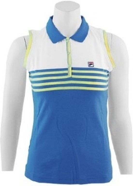 Fila Polo Knitted - Sportpolo - Dames - Maat XS - Blue;yellow;White