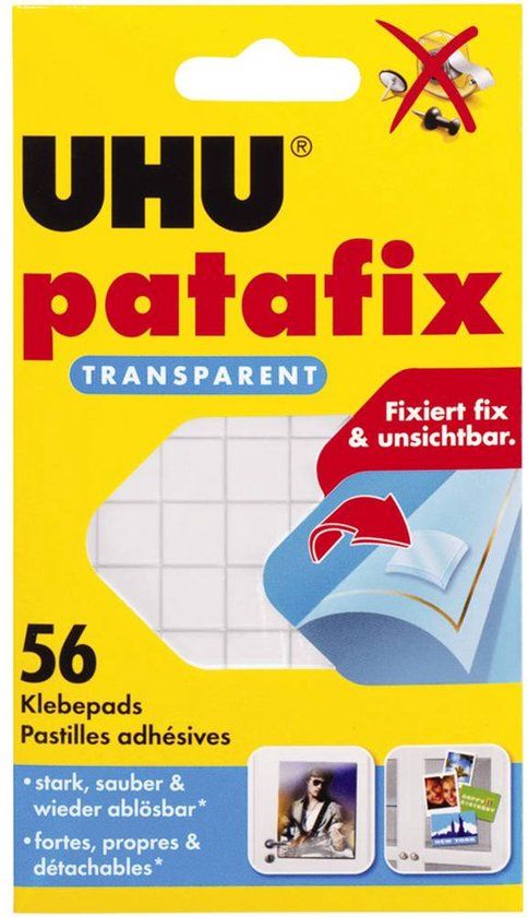 UHU Patafix Transparant - 56 stuks - Kleefpads