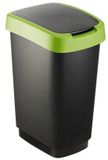 Rotho Salsa - prullenbak - swingdeksel - 25L - groen