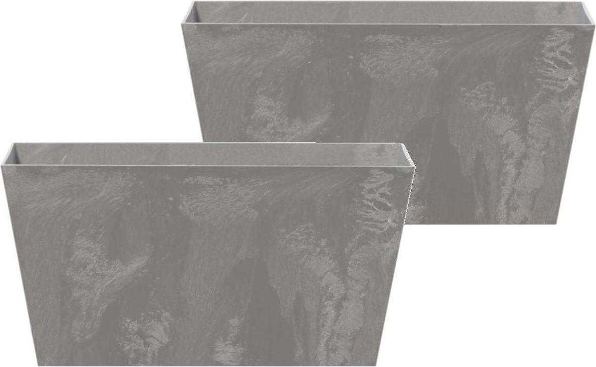 Prosperplast Bloembak Balkonbak Tubus Case Effect 40x22x20 MARENGO / 2 STUKS ! /