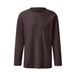 s.Oliver regular fit shirt met lange mouwen - bruin