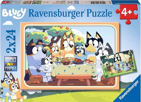 Ravensburger Puzzel Bluey - Legpuzzel - 2x24 Stukjes