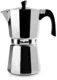 Ibili Bahia Aluminium Espressokoffiezetapparaat Italiaans 14 Bekers Zilver