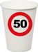 Merkloos / Sans marque Espa Nv Feest bekertjes 50 jaar stopbord