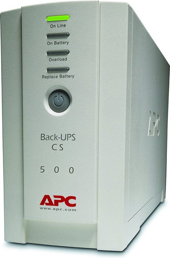 APC Back-UPS BK500EI - 500VA Noodstroomvoeding - 4x C13, USB