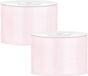 Partydeco Ruban cadeau - 2x - Vieux rose - 5 cm x 25 mètres - Satin