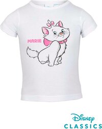 Disney Aristocats Marie T-shirt - Maat 110/116 - Wit - Katoen