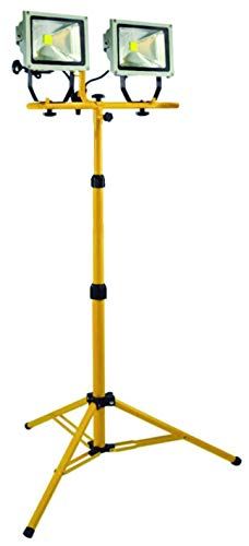 Mi-Led TRFLR2F statief voor projectoren met 2 spots, 15 W, geel