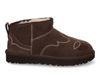 UGG Boots 'Classic Ultra Mini Western' chocoladebruin