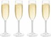 Leknes Verres à champagne - 4 pièces - 165 ml - Plastique - Transparent