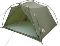 vidaXL Tunneltent 4-persoons Olijfgroen Polyester