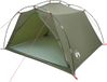 vidaXL Tunneltent 4-persoons Olijfgroen Polyester