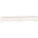 Support de moniteur blanc 100x27x15 cm bois de pin solide