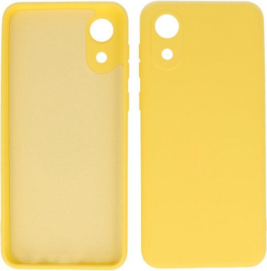 BestCases Hoesje Samsung Galaxy A03 Core - Geel - Backcover - Siliconen