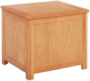 vidaXL Opbergbox met opslag 50 x 45 x 45 cm Massief Eikenhout