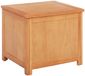 vidaXL Opbergbox met opslag 50 x 45 x 45 cm Massief Eikenhout