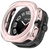 Wigento Samsung Galaxy Watch Ultra 47mm, plastic PC horlogekast/beschermhoes, roze