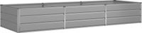 vidaXL Plantenbak Lichtgrijs 290 x 100 x 45 cm Gegalvaniseerd staal