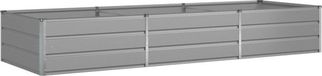 vidaXL Plantenbak Lichtgrijs 290 x 100 x 45 cm Gegalvaniseerd staal