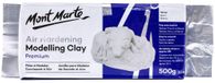 Argile à modeler autodurcissante, blanc, 500g, texture fine