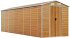 vidaXL Tuinschuur 191x640x198 cm gegalvaniseerd staal lichtbruin