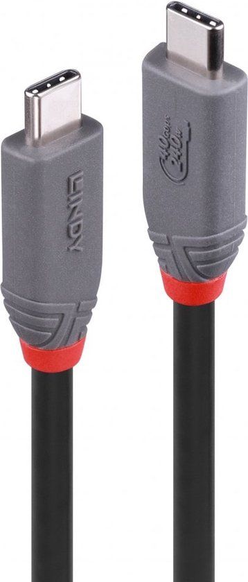Lindy 36957 USB-kabel USB4 Gen 3x2 1,5 m USB C Zwart