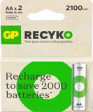 GP AA 2100mAh 2 pièces Rechargeable batteries