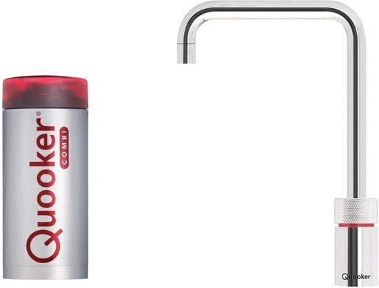 Quooker Nordic Square kokendwaterkraan - Combi reservoir - Chroom
