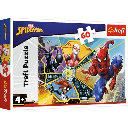 Trefl Puzzel - Disney Marvel Spiderman 60 Stukjes Op Het Web Voor Kinderen Vanaf 4 Jaar