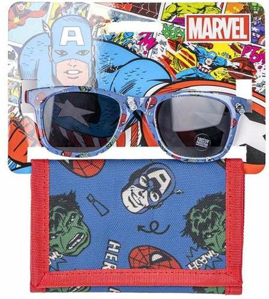 Avengers Sunglasses and Wallet Set - Blue - Women's