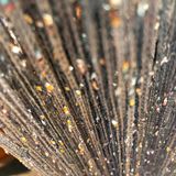 HYSENM 2 stuks draadgordijngordijngordijn 100 x 200cm effen kleur glitter leuk voor bruiloft, Zilver