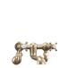 Crosswater Belgravia Wall Unions - brushed brass (gold) BL004WF