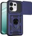 Techsuit Hoesje geschikt voor Oppo Reno16/Reno16 Pro - Camshield Back Cover - Blauw