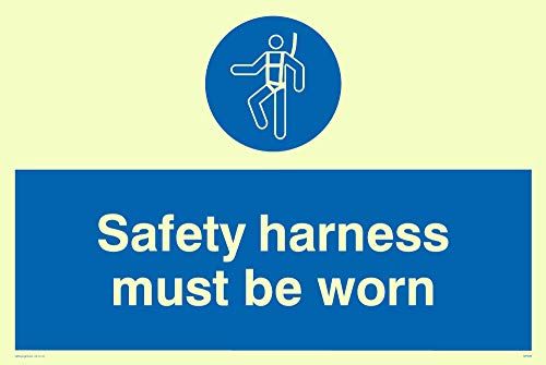 Viking Signs MP298-A6L-P Safety Harness Sign, 100x150mm