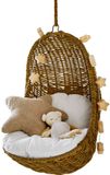 Loberon Kinderhangstoel Twinkla bruin/crème