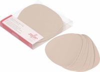 Zeller Glazenonderzetters - 6x stuks - Lederlook Creme - 10x12cm